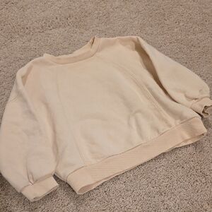 Zara Kids Cream Sweatshirt
